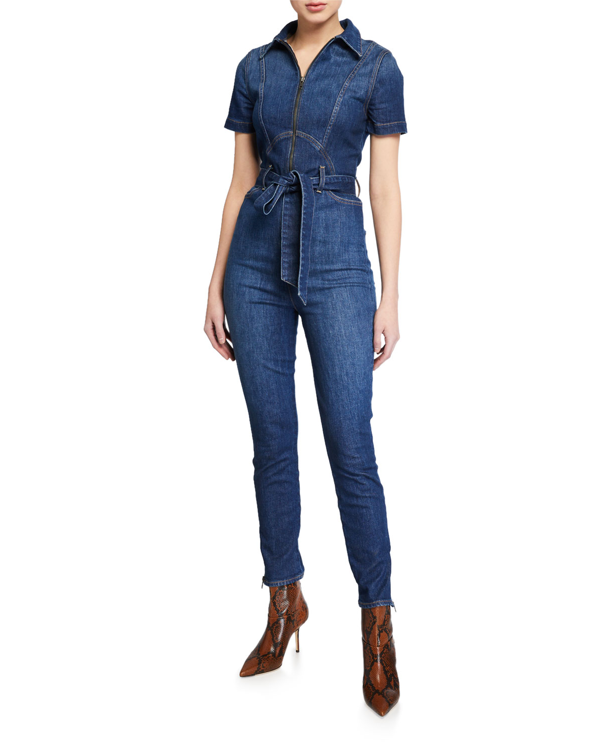 ALICE + OLIVIA JEANS Gorgeous Denim Catsuit - Lifestyle For Women